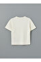 Lcw Kids Ecru Crew Neck Text Printed Boys' T-Shirt - 2