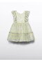 Abel&Lula Floral Girl's Chiffon Dress_Mnvs5046 - 2
