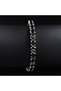 5MM-BLACK 19cm Rose Gold Silver Color 3mm 4mm 5mm Pink Blue Green Red Tennis Bracelet Bangle for Wom - 4