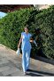 Tie-Detail Double Belted Blazer Vest Trousers Set - 4