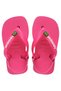 Baby Brasil Logo Ii Pink Flux/White Baby Slippers