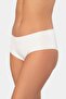 Women's Laser Cut Cotton Hipster Panties 910/White - 2