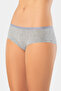 918 Women's 2-Pack Stretch Fabric Cotton Hipster Panties-Black&Grey - 2