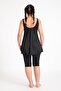 Women's 502 Plus Size Striped Tights Dress Swimsuit Black - 4