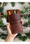 (Writing Name) Pen Holder - Handmade Genuine Leather - 2