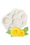 Sun Flowers Sunflower Leaf Silicone Mold K-990, Scented Stone Soap Plaster Candle Mold - 3