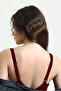 5685 Women's Lace Sponge Large Size Gathering Bra-Burgundy - 6