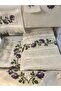 Dowry 6 Piece Floral Embroidered Etamine Prayer Rug Set Bundle Set - 2