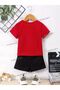 Sonic Printed Children's Summer Shorts-Tee Set - 2