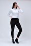 Women's Black Lycra Non-Fading High Waist Skinny Trousers, harmony - 3