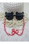 Chain-Red Butterfly Children's Glasses Chain-Children's Gift-April 23 Gift