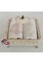 Basket with Metal Legs with Mesh Towel 1 Basket 2 Towels and 1 Scented Soap Dowry - 3