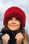 Fluffy Dense Furry Plush Faux Fur Kalpak Hat Women's Winter Beanie - Toscana Burgundy - 6