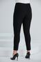 Women's Summer Large Size Cotton Trousers 1369 Black - 6