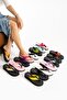 Kaila Women's Black Platform Wedge Heel 4.5 cm Fabric Flip Flops Summer Pool Beach Slippers - 5