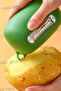 Set of 3 Vegetable and Fruit Peelers – Durable Plastic Body, Sharp Stainless Steel Blades - 4