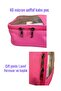 Makeup Bag Makeup Supplies Organizer with Clear Panels 22X20 cm - 6