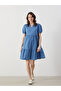 Indigo Stretch Collar Women's Jean Dress - 2