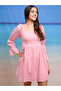 Textured Dobby Square Neck Mini Dress - 6