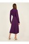 Ruched Front Detail A-Line Midi Dress - 6