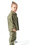 Boy's Gabardine Bottom Top Children's Suit 3 Piece Suit Pants Jacket T-Shirt Children's Clothing - 5