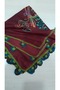 Handcrafted Crochet Embroidered Writing/Crochet Embroidery/Crochet Embroidery Emeni/Vintage/Tulbent/Dowry Yemeni/Polyester/Crochet - 2