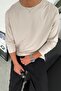 تي شيرت Stone Basic Soft Lycra Relax Fit بأكمام طويلة - 3