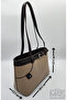 Mink Dark Brown Hand and Shoulder Bag with Belt Detail - 2