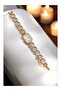 Stoned Cord Elegant Rectangle White Dial Stylish Women's Wrist Watch - 5