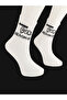 Special Series Unisex Socks Stylish Casual Style Patterned White College Socks with the Text "Amma Very Much Know You"