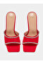 Embellished Crystal Strap High Heel Sandals - 6