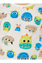 All-Over Print Round Neck T-Shirt and Pyjama Set - 3