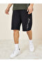 Slogan Embroidery Oversized Shorts