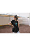 Note Bird Printed Women's Crew Neck Cotton Oversize Short Sleeve T-Shirt - 3