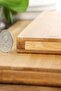 لوح تقطيع من الخيزران مكون من 3 قطع، صينية تقديم فاخرة بمقبض فولاذي ثلاثي الأبعاد - 3