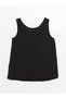 Black Maternity U Neck Plain Tank Top (S4) - 5