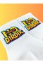Special Series Unisex Socks White Colored College Socks with Stylish Comfortable Style Pattern No Stop Lettering - 2