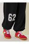 Graphic Print Cuffed Joggers with Drawstring - 3