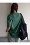 Simplicity Printed Women's Cotton Combed Crew Neck Green T-Shirt - 2