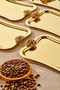 6 Pieces Elegan Gold Series Duo Fiore Nero Handle Grip 25X15Cm - 4