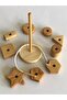 String Threading Toy Intelligence Skill Development Fine Motor Development Mentessori Game Wooden Toys Geometric Shapes - 5