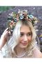 Artificial Flower Crown, Bridesmaid & Party & Maternity & Outdoor Shooting Crown, Henna and Bridal Crown - 8