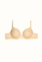 3 Pack Non-Padded Soft Covered Knitted Bra C37025 Black/Skin - 5