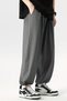 Baggy Sweatpants Men Women Gray Black Smoked - 2