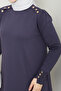 Women's Shoulder Epaulettes Cufflinks Cold Thread Mercerized Knitwear Tunik - 6