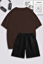 Unisex Men Women Cactus Jack Billions Printed Special Design Oversize Tshirt and Shorts Set - 2