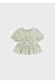 Baby Girl Green Printed Blouse 01103-063 - 4