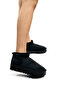 Women's Black Thick Sole Suede Boots Platform Heeled Boots & Booties with Fur Inside - 2