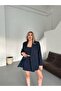 Women's Navy Blazer Jacket Bustier Skirt Set