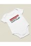 My Dad Is the Most Handsome Father in the World Written Cotton Soft Unisex Snap Fastener Bodysuit - 2